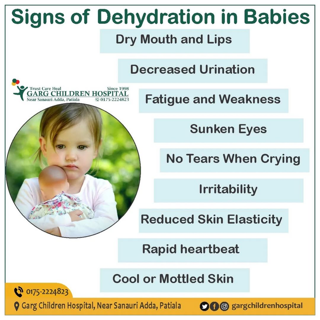 signs dehydration babby