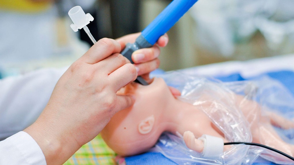intubated infant